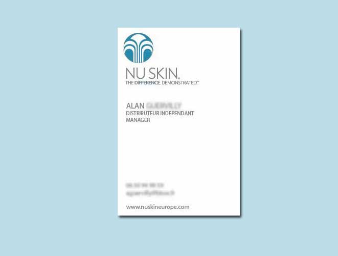 carte de visite nu skin