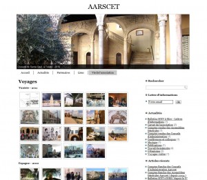 Impression écran du site internet AARSCET