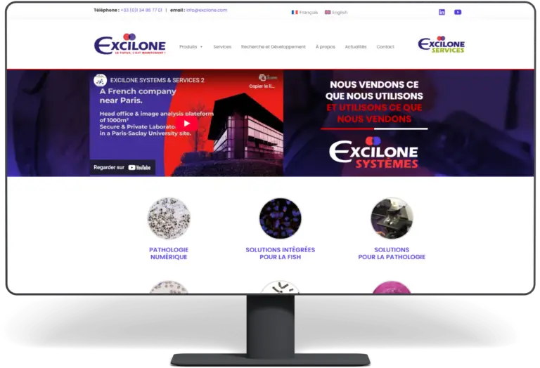 Création site web Excilone Yvelines