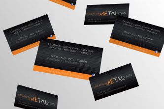Cartes de visite Création Métal Design